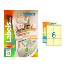 올바른라벨 칼라라벨 연노랑 레이저 잉크젯공용 2X3, 6칸, 50개 문구/오피스/사무용품 전문관 반품 최저가 4,130원