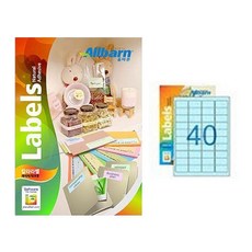 올바른라벨 칼라라벨 연파랑 레이저 잉크젯공용 4X10, 40칸, 50개 문구/오피스/사무용품 전문관 반품 최저가 7,700원