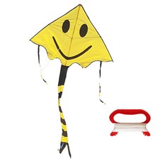 가오리 스마일 웃는아이 연 + 얼레 세트 노랑, 1세트 완구/취미/스포츠/야외완구 반품 최저가 6,960원