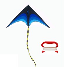 리젠스 삼각긴꼬리 가오리 연 + 얼레 블루 세트, 1세트 완구_취미/스포츠/야외완구 반품 최저가 9,360원