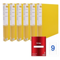 희망사무포인트 A4 보급형 크리어파일 Hf137 20매 x 6p + 폼텍 화일인덱스용 라벨지 20매 LQ-3624, 크리어파일(노랑), 라벨지(흰색), 1세트 문구/오피스/학용품/수업준비 반품 최저가 7,800원