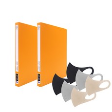 희망사무포인트 A4 PP 4단 가림판 앤 레버화일 노랑 HT52A2 2p + 인디 케어 마스크 ID21A0 3종 x 2세트, 1세트 문구/오피스/사무용품 전문관 반품 최저가 8,750원