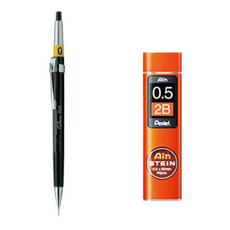 펜텔 그래프 제도 샤프 PG5-AD + 아인슈타인 샤프심 2B 세트, 1세트, 0.5mm 문구/오피스/미술/화방용품 반품 최저가 15,330원