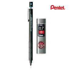 펜텔 그래프 샤프 1000 PG1007 + 아인슈타인 샤프심 B 세트, 0.7mm, 1개 문구/오피스/학용품/수업준비 반품 최저가 14,940원