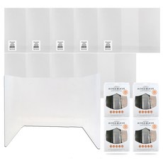 PP 투명 3단 가림판 특대 HS01A1 10p + 인디케어 에어로 실버 마스크 3종 x 4p 세트 ID21A0, 1세트 문구/오피스/사무용품 전문관 반품 최저가 32,910원