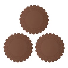 플라이토 실리콘 레이스 냄비받침, 브라운, 3개 주방용품/주방잡화 반품 최저가 16,500원