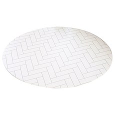 삼바텍 PVC 양면 원형 놀이방매트, 헤링본 화이트 홈인테리어/놀이/다용도매트 반품 최저가 66,040원