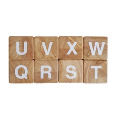 우드 알파벳 숫자 블럭, 혼합색상, 1개 완구/취미/블록놀이 반품 최저가 5,590원