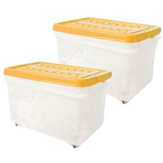 멀티 리빙박스, 옐로우, 58L, 2개 홈인테리어/수납/정리 반품 최저가 18,240원