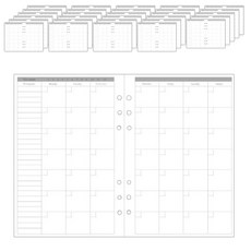 빅드림 꾸꾸까까 6공 다이어리 모던속지 월간계획, 20매, 10개 문구/오피스/다이어리/플래너 반품 최저가 8,000원