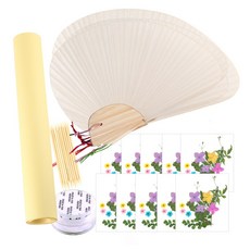 조가비 부채 만들기 압화 체험 패키지 중 10인용, JK322, 1세트 문구/오피스/미술/화방용품 반품 최저가 54,100원