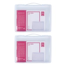 델리 pp 인젝션파일박스 5702, 화이트, 2개입 문구/오피스/바인더/파일 반품 최저가 5,990원