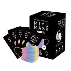 미유 레인보우 마스크 대형, 50개입, 1세트 생활용품/건강/의료용품 반품 최저가 5,600원