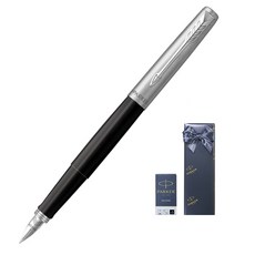 파카 조터 CT 만년필 + 카트리지 기프트세트, F, 오리지널블랙 문구/오피스/필기류 반품 최저가 27,620원