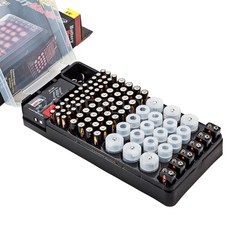 커버 있는 건전지 보관함 + 테스트기, 혼합색상, 1세트 생활용품/수납/정리 반품 최저가 14,580원