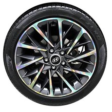 차량용 휠 홀로그램 스티커 쏘나타 DN8 45.72cm, 1세트 자동차용품/차량관리/소모품 반품 최저가 22,780원