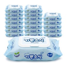 기쁜소식 물티슈 캡형, 100매, 20개 생활용품/화장지/물티슈 반품 최저가 21,150원