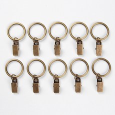 세류 커튼 집게링, 핑킹형브론즈, 10개 홈인테리어/커튼/블라인드 반품 최저가 2,000원