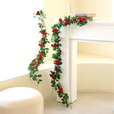 컬장미 넝쿨 조화, 레드, 2개 홈인테리어/홈데코/디퓨저 반품 최저가 13,690원