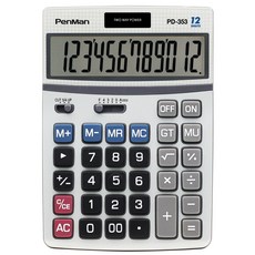 펜맨 전자계산기 PD-353, 혼합색상, 1개 문구/오피스/사무용품 전문관 반품 최저가 6,360원