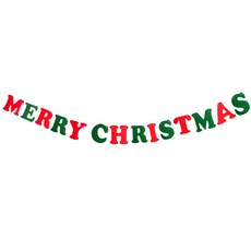 브로키 크리스마스 성탄 가랜드 글자 세트, 혼합색상, 1세트 문구/오피스/파티/이벤트 반품 최저가 2,460원