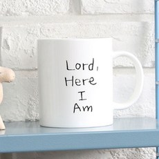 캘리그라피 하나님 말씀 머그컵, Here I am (화이트), 1개 완구/취미/수집품 반품 최저가 4,910원