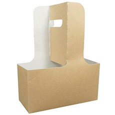 크라프트 무지 캐리어 2구, 200개, 1세트 주방용품/일회용품/종이컵 반품 최저가 26,130원