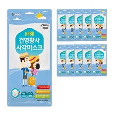 건영크린텍 황사 사각 마스크 화이트 대형 KF80, 50개입, 1개 생활용품/건강/의료용품 반품 최저가 12,550원