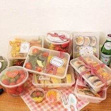 청명 내열도시락 패킹 세트, 1세트, 두근두근 피크닉 세트 주방용품/일회용품/종이컵 반품 최저가 22,560원