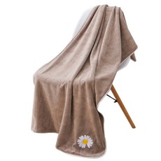 탑시가 TCR 꽃자수 목욕 수건 L, 브라운, 1개 홈인테리어/바스타월 반품 최저가 14,020원