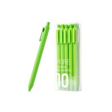 KACO PURE 컬러 소프트 젤펜 블랙심 0.5mm 10p, 라이트그린, 1개 문구/오피스/필기류 반품 최저가 8,860원