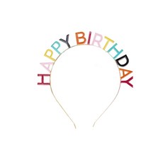 조이파티 HAPPY BIRTHDAY 메탈릭 생일머리띠, 골드, 1개 문구/오피스/파티/이벤트 반품 최저가 3,870원