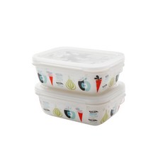 ZEN 런치 ISAK 직사각 밀폐용기 400ml 2p 세트, 1세트, 단품 주방용품/밀폐용기/반찬통 반품 최저가 23,130원