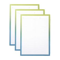 오로라 그라데이션 B5 양면 떡메모지, 오로라 연두, 3개 문구/오피스/노트/메모지 반품 최저가 4,990원
