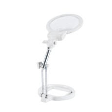 MEO 고배율 확대경 루페 LED 폴딩 스탠드 확대경, 화이트, 1개 헬스/건강식품/건강/의료용품 반품 최저가 10,900원