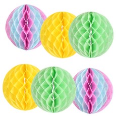 파티쇼 허니컴볼 장식 핑크앤블루 2p + 옐로우 2p + 라임그린 2p, 혼합 색상 문구/오피스/파티/이벤트 반품 최저가 6,400원