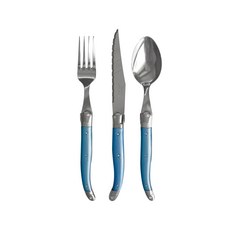 장네론 라귀올 커트러리 1인 세트, 블루, 스픈1p + 포크1p + 나이프1p, 1세트 주방용품/수저/커트러리 반품 최저가 37,350원