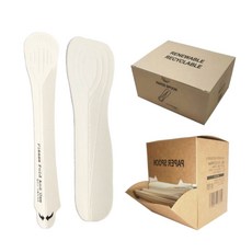 포장대장 일회용 종이스푼 대 500p + 중 1000p, 1세트 주방용품/일회용품/종이컵 반품 최저가 9,490원