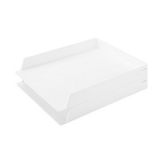 누사인 시스템 데스크 트레이 A4 NS021, 퓨어화이트, 2단 문구/오피스/사무용품 전문관 반품 최저가 7,110원