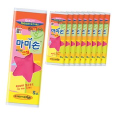 마미손 엔젤 소 고무장갑, 혼합 색상, 소(S), 10개 생활용품/주방수납/잡화 반품 최저가 16,500원