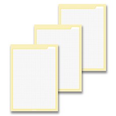 톡톡팬시 레인보우 컬러 그리드 노트패드 B5, 옐로우, 3개 문구/오피스/학용품/수업준비 반품 최저가 6,030원