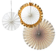 베이비베이커리 파티데코 페이퍼팬 B타입 3종 DIY세트, 골드 문구/오피스/파티/이벤트 반품 최저가 3,990원