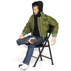 레드포션 6분의1 스케일 피규어용 접이식 의자, 블랙, 1개 완구/취미/인형 반품 최저가 3,580원