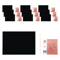 민화샵 무도안 스크래치페이퍼, 혼합색상, 10개 문구/오피스/미술/화방용품 반품 최저가 18,250원