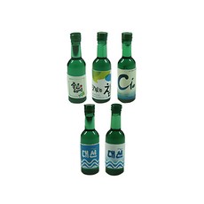 쪼만한마을 소품용 미니어쳐 소주 경상도 모음집 5p 홈인테리어/홈데코/디퓨저 반품 최저가 4,740원
