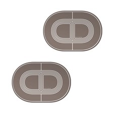 타원 실리콘 컵받침 라인 프린팅 2p, 코코아브라운 주방용품/덮개/받침 반품 최저가 4,900원