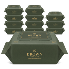 브라운 네이처 프리미엄 아기물티슈 캡형, 75g, 20매, 12개 생활용품/화장지/물티슈 반품 최저가 10,350원