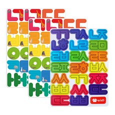 아리아띠 자석글자퍼즐 한글 2p + 레인보우 겹글자, 1세트 완구/취미/학습완구/교구 반품 최저가 6,680원