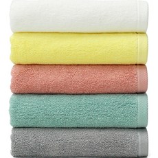 타월톡톡 올타임 호텔수건 140g 30수 면사 5종 세트, 화이트 + 옐로우 + 피치 + 민트 + 그레이, 1세트 홈인테리어/수건/타월 반품 최저가 15,070원