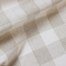르우홈 린넨 체크 원단 3 cm, 베이지, 1개 홈인테리어/원단 반품 최저가 11,280원